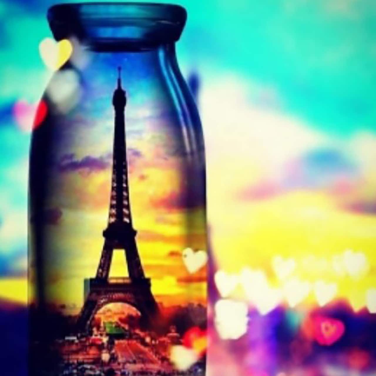 Sparkly Selections Eiffel Tower in a Jar Diamond Painting Kit, Square Diamonds